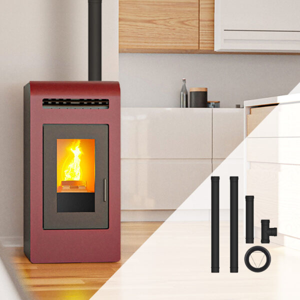 Pack poêle à granulés canalisable Cayenne - Pack complet Bofill 16 kw